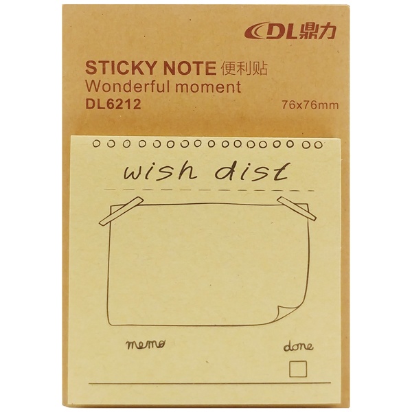 Giấy Note Wonderful Moment 76 x 76 mm DL6212 - Wish List