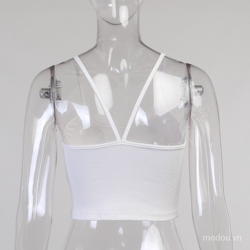 Áo Hai Dây Mảnh Chất Cotton Thiết Kế Hở Lưng Quyến Rũ | BigBuy360 - bigbuy360.vn