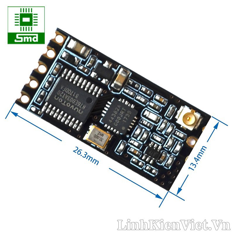 Module RF433 UART SI4438 SI4463 GT-38 1200m