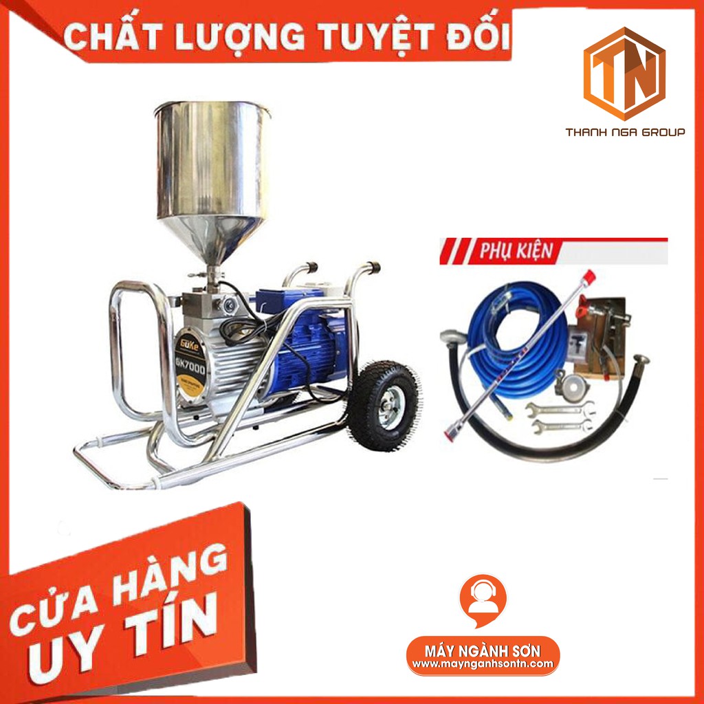 Máy Phun Sơn, Phun Bột Bả GK 7000