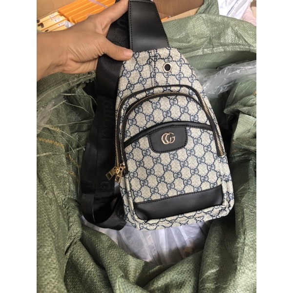 Túi đeo chéo/ đeo ngực cho nam/ nữ hàng QC full logo