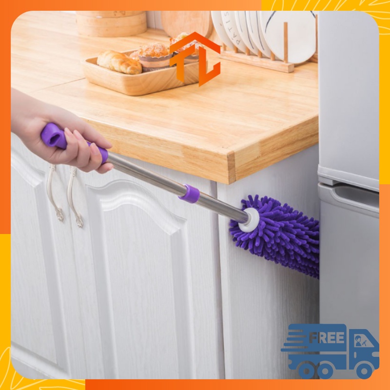 Chổi Quét Bụi San Hô Cán inox