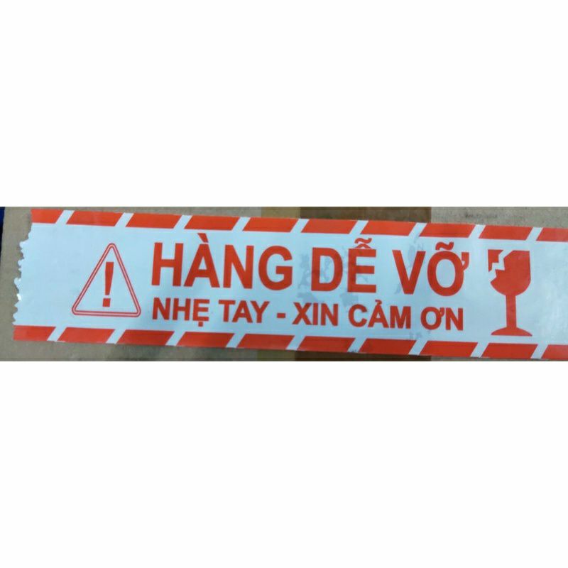 [Xả kho] Băng keo trong, vàng đục, Hàng dễ vỡ như hình.