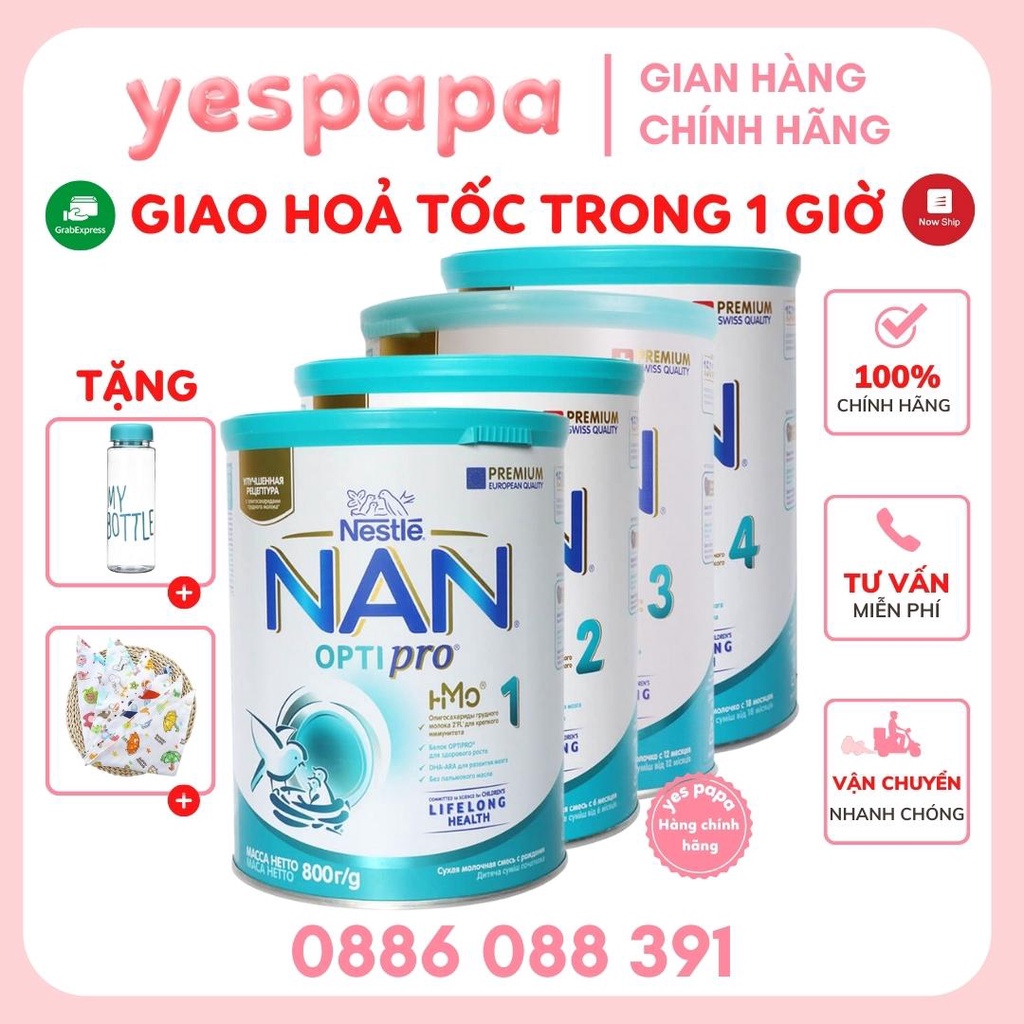 Sữa Nan Nga đủ số 1,2,3,4 800g