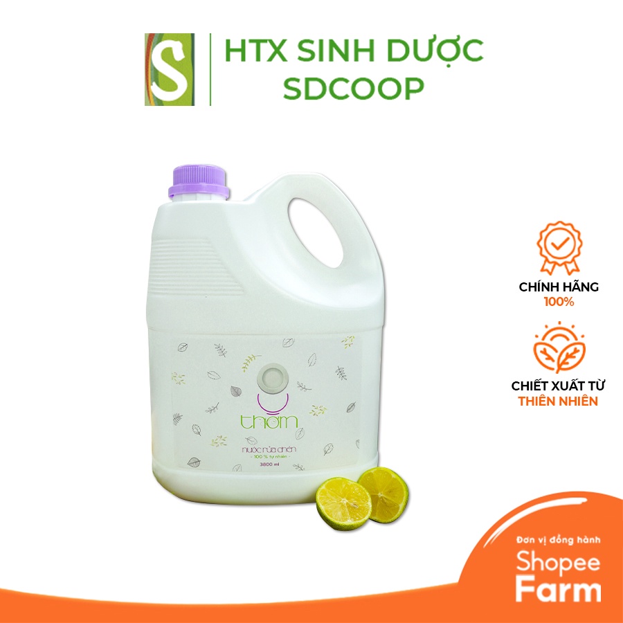 Nước Rửa Chén 8 Thơm HTX Sinh Dược 3L8