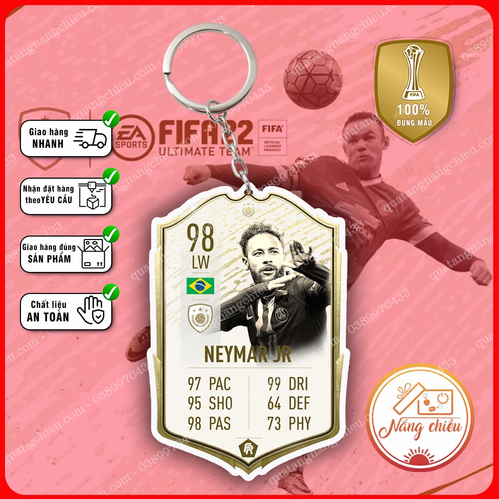 Móc khóa thẻ Icon Legend - Thiết kế với mọi cầu thủ ☘️Quà Tặng Nắng Chiều☘️