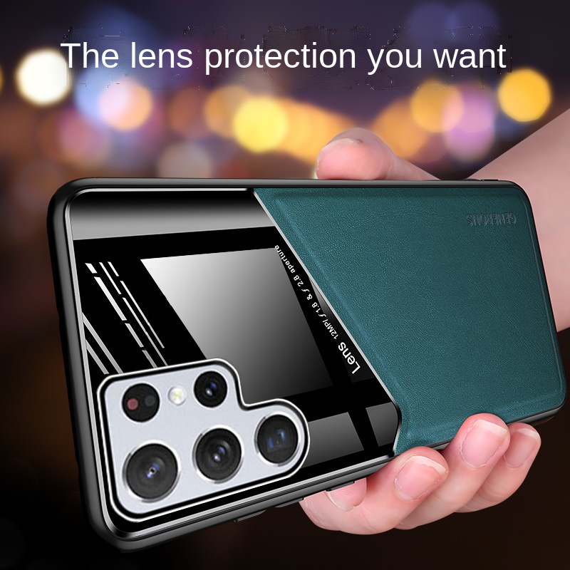 Ốp Điện Thoại Da Chống Sốc Có Nam Châm Cho Samsung S22 Pro S22 Ultra