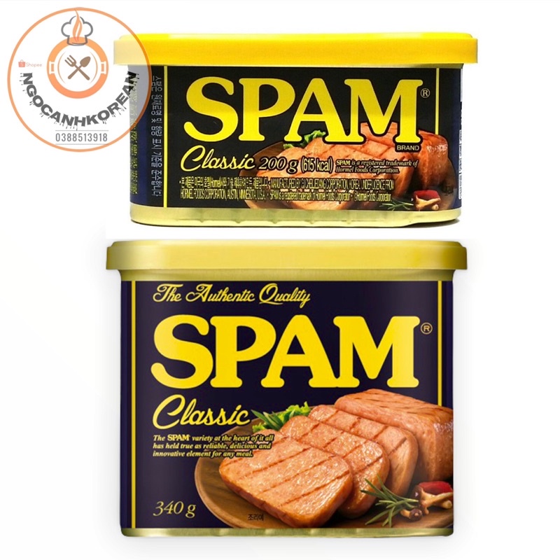 &lt;HOT&gt; Thịt Hộp Spam CJ Classic 200gr/ 340gr Hàn Quốc