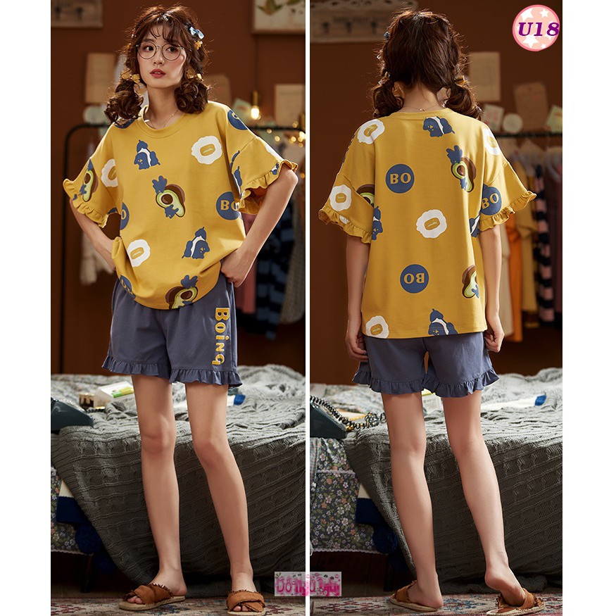 Bộ Ngủ đùi thun cotton U2 | BigBuy360 - bigbuy360.vn