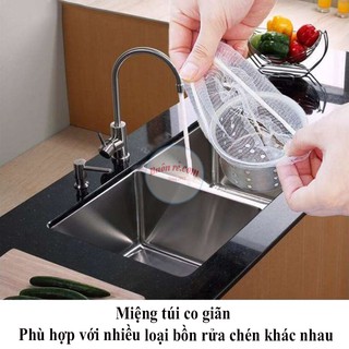 Set 100 Túi Lưới Lọc Rác bồn rửa bát tiện dụng br00450