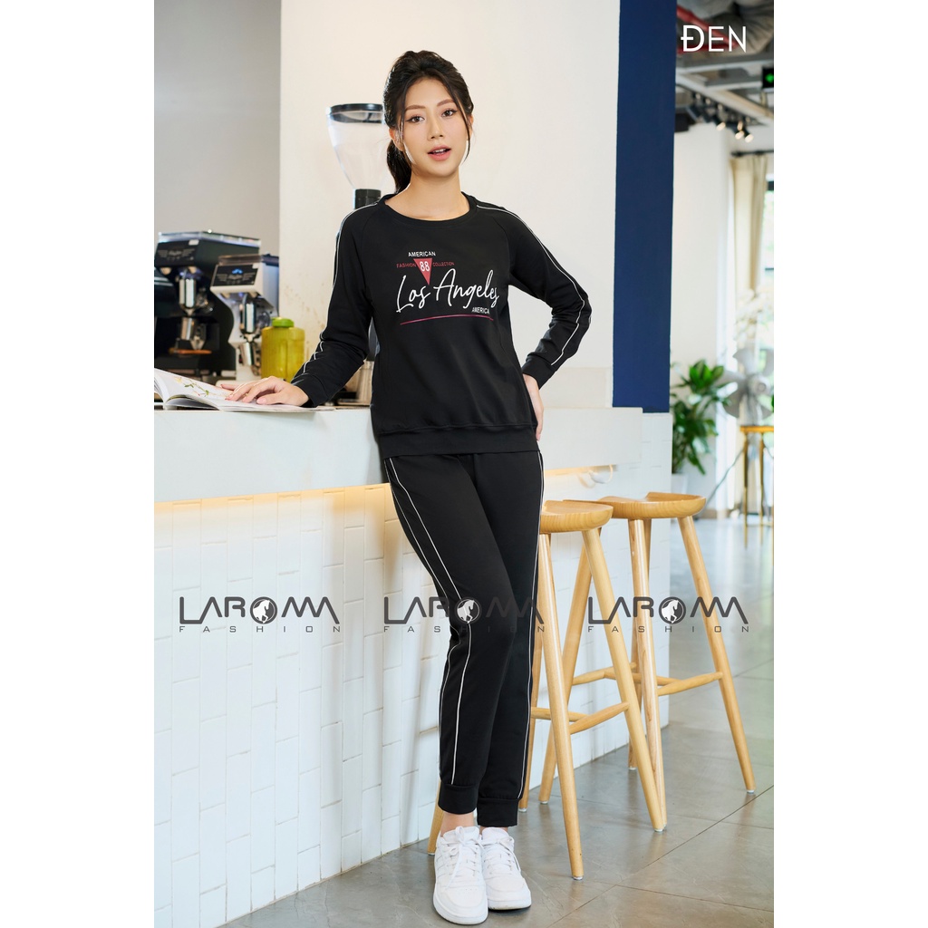 Bộ nỉ nữ chui họa tiết Laroma