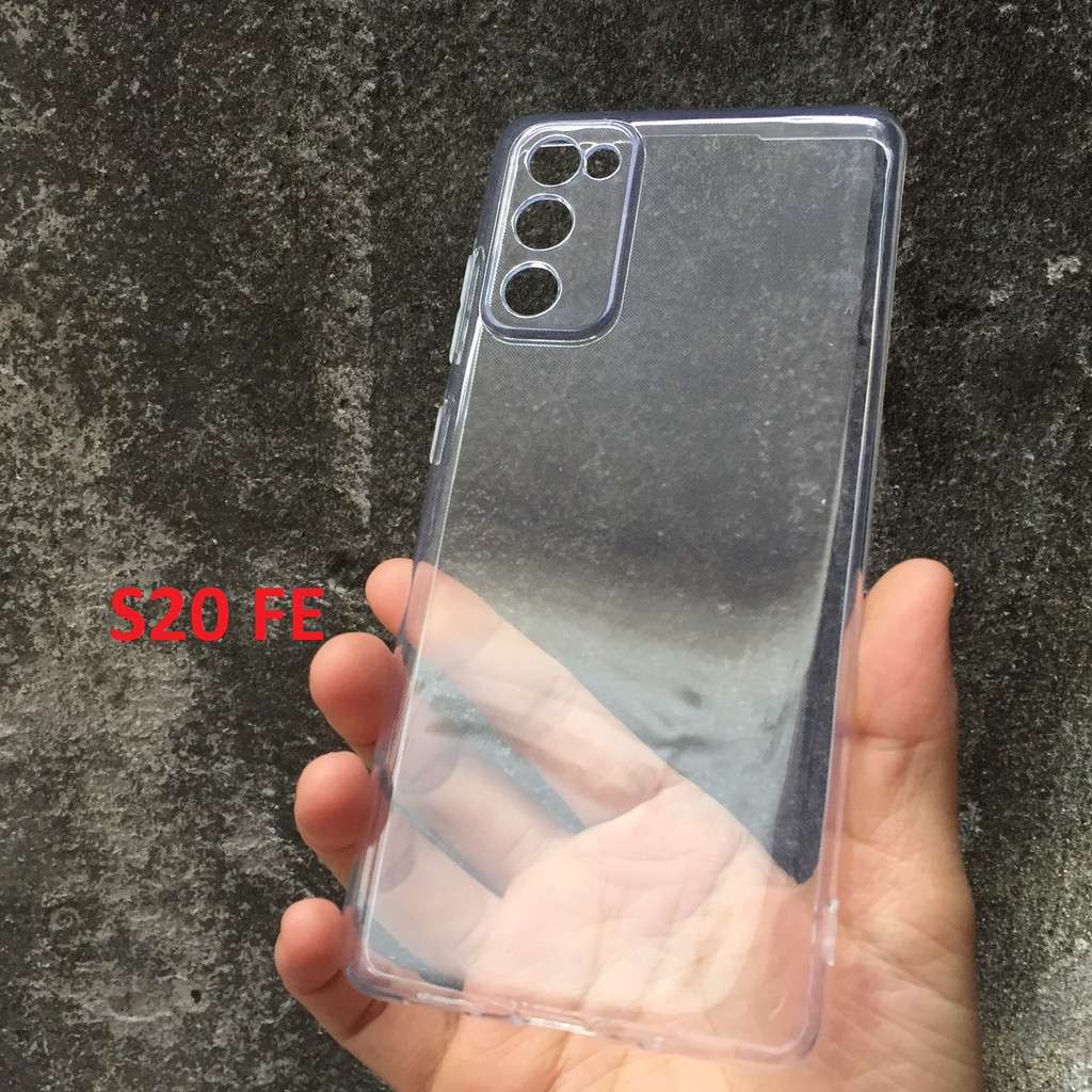 Ốp silicon Samsung Galaxy S23 FE , S21 FE, S20 FE hãng Gor cao cấp trong suốt, cực dẻo mỏng 0.4mm