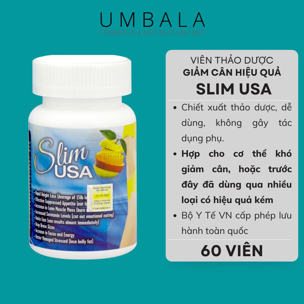 (HÀNG CTY NK) Slim Usa - Viên giảm cân nhanh hiệu quả