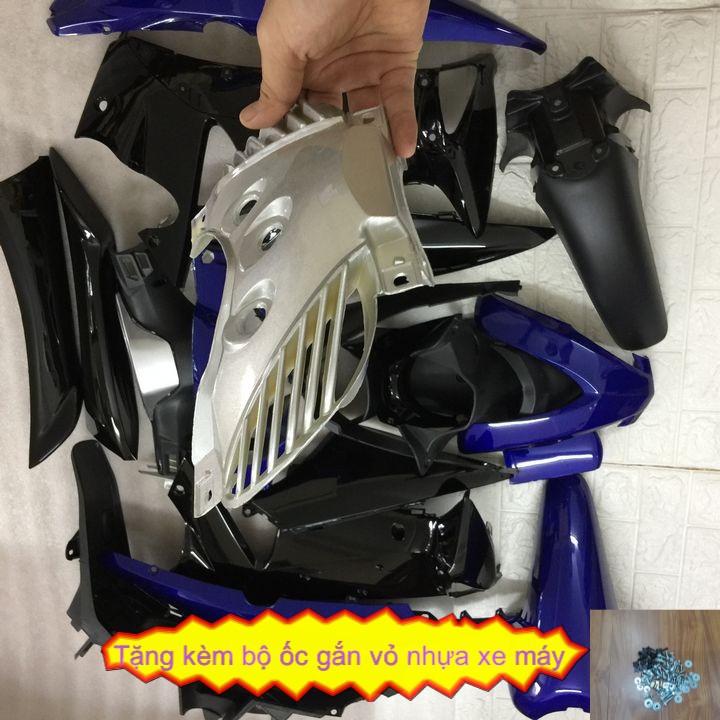 Bộ dàn áo xe máy FUTURE NEO  màu Xanh Tím Than nhựa ABS cao cấp