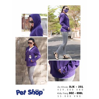 Áo khoác 1 lớp nữ Pet Shop DJK-025