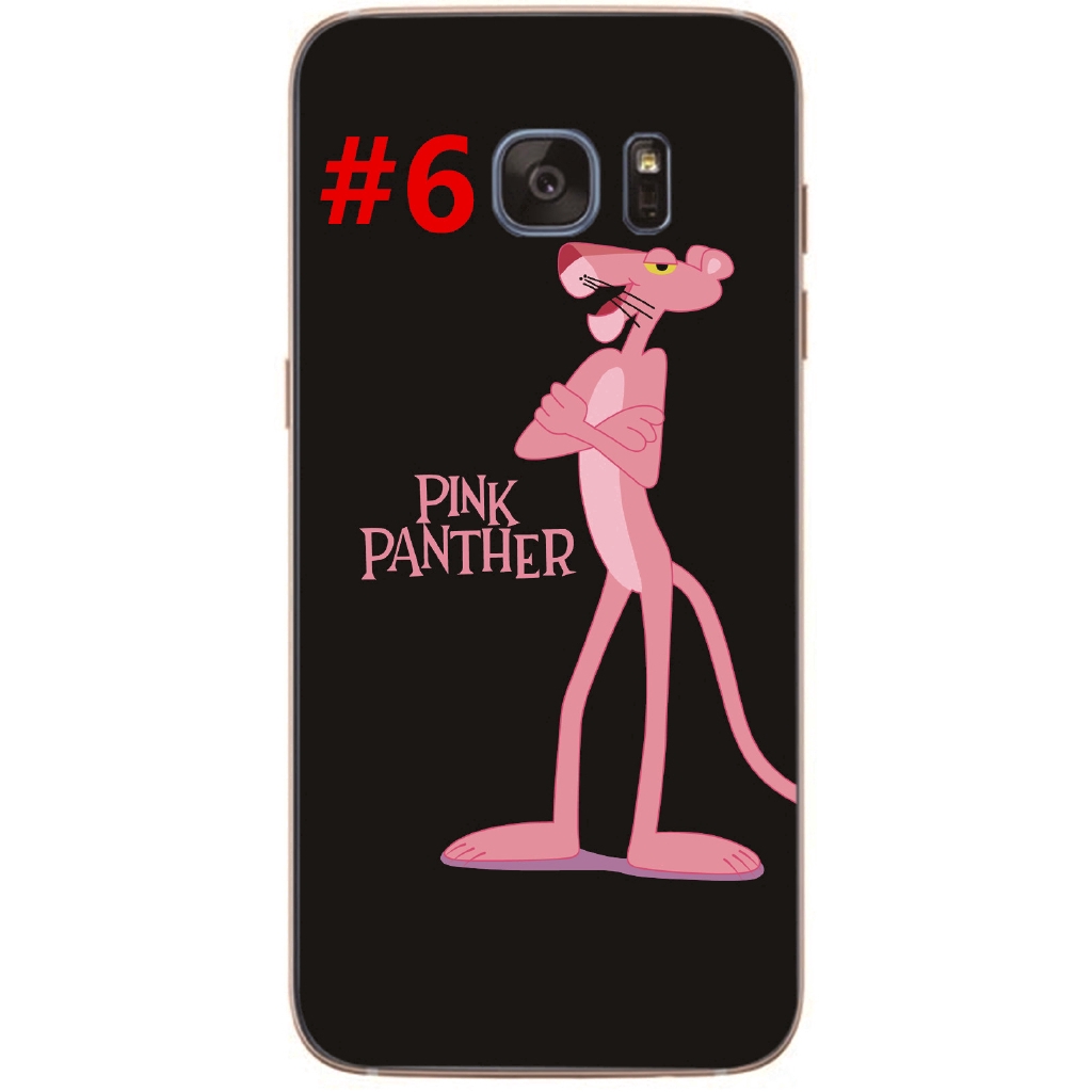 Ốp lưng TPU hình báo hồng Pink Panther cho Samsung Galaxy Note5/Note 4/S6/S7 Edge