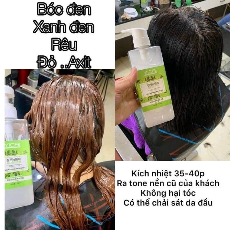 Bóc màu Đỏ, Đen, Xanh, Tím