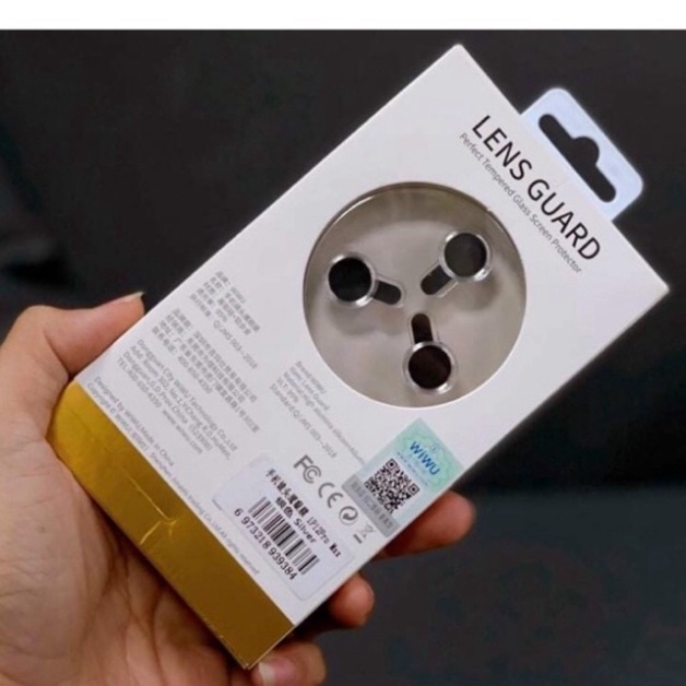Khung dán bảo vệ 3 mắt camera iPhone 12 , IPhone 12 Pro Max chính hãng Wiwu Lens Camera cao cấp
