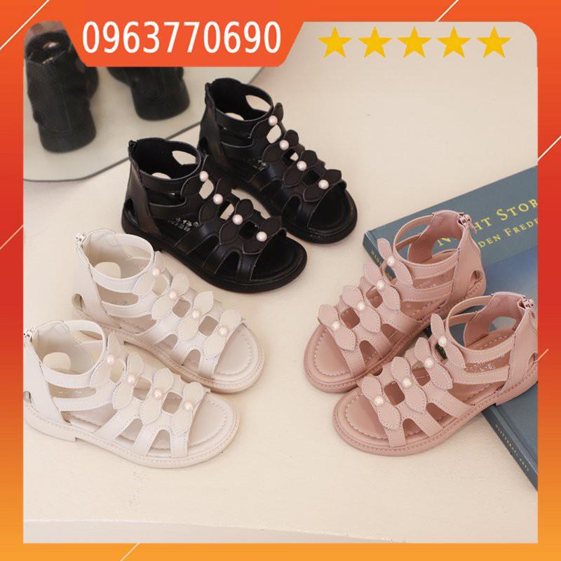Giày sandal chiến binh bé gái 2-6 tuổi phong cách Hàn Quốc, da mềm, êm chân A2 SA