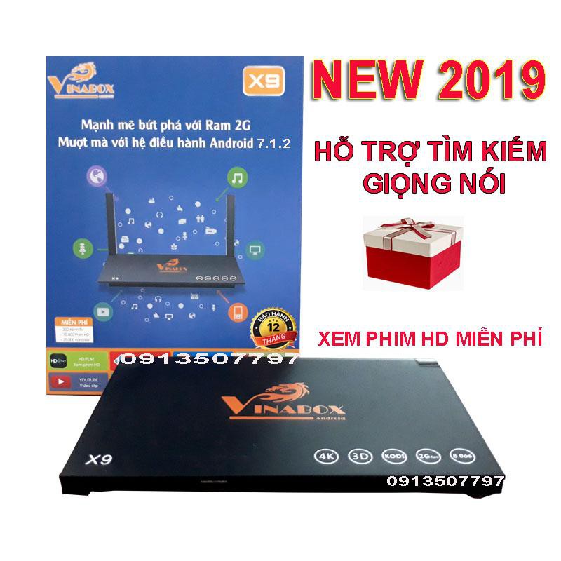 đầu thu android tv box vinabox x9 ram 2g rom 16g mới 2019