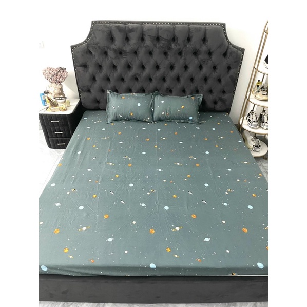 Bộ drap và 2 áo gối cottong hàng nhập