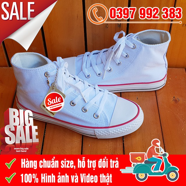 [MIỄN PHÍ SHIP] Giày Thể Thao CV Chuck 2 Trắng Full Cổ Cao Nam Nữ | BigBuy360 - bigbuy360.vn