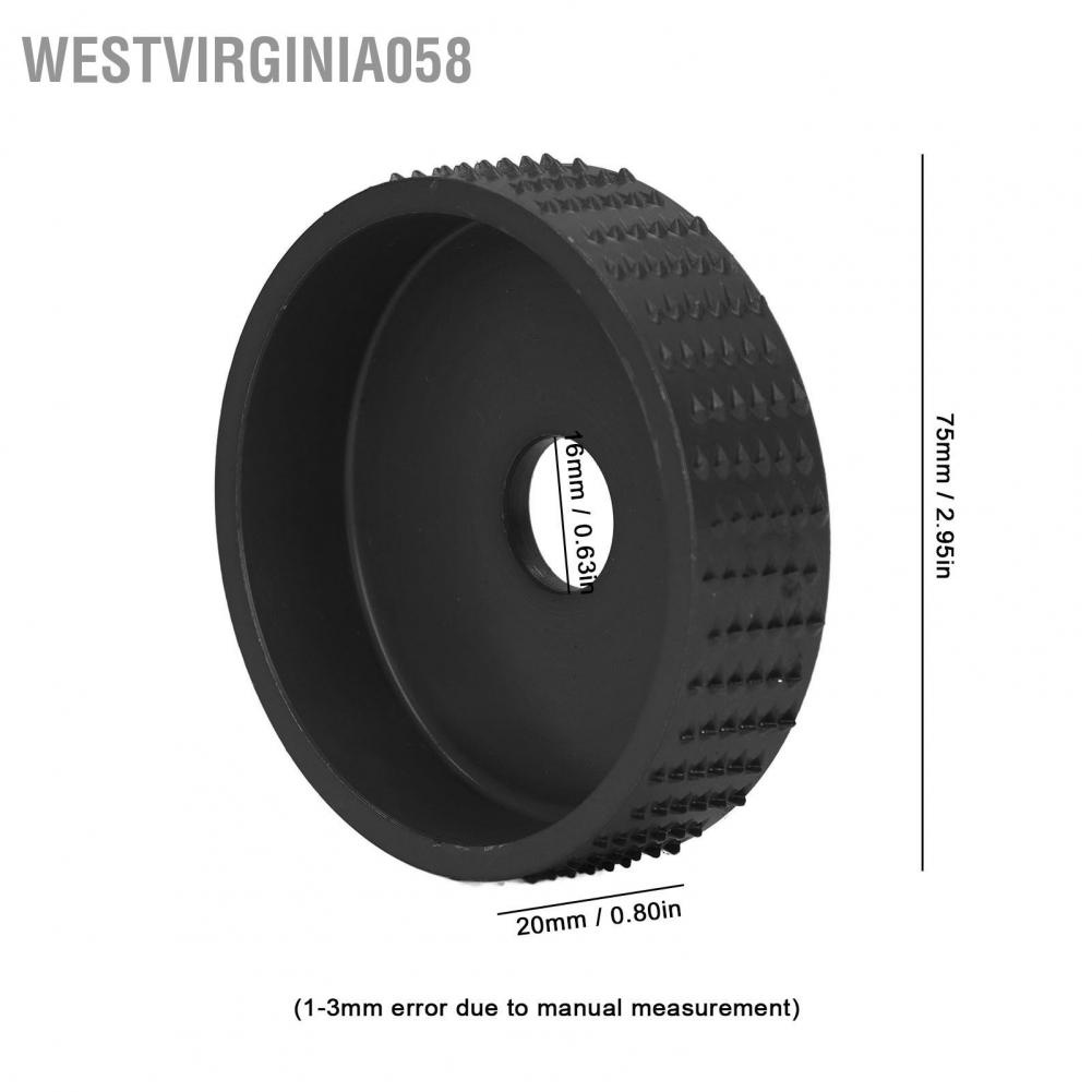 Westvirginia058 Đĩa khắc gỗ Máy mài thép vonfram định hình chế biến góc đính kèm 75mm