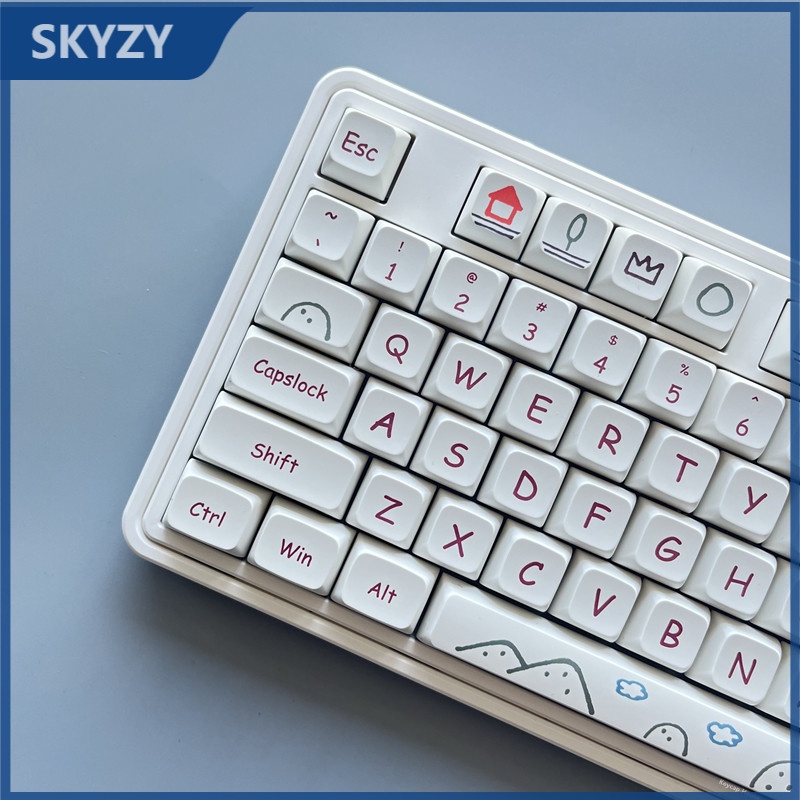 Graffiti Keycap XDA Cấu hình PBT Dye Phụ Bàn phím cơ Keycap 127 Phím
