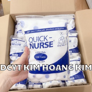 Gòn viên Quick Nurse bịch 100gr (100 viên)