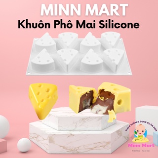 Khuôn silicon làm bánh, pudding, làm thạch hình phô mai tam giác