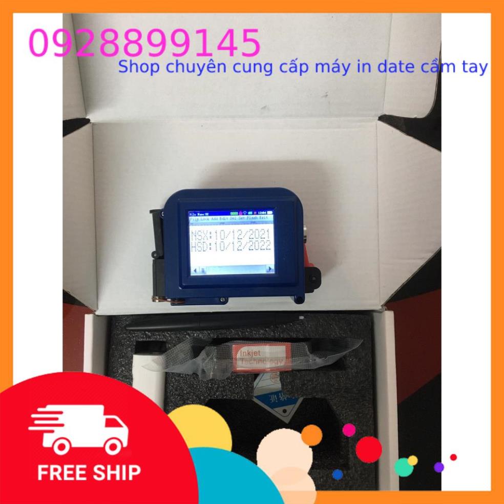 máy in date mini in nhanh bao bì chai lọ - Mực in date cầm tay loại khô nhanh chính hãng giá rẻ