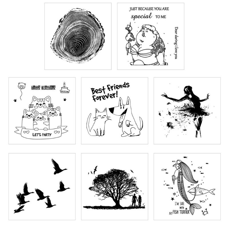 Tem Đóng Album Thủ Công Bằng Silicon Hình Cô Gái Múa Ba Lê Blala