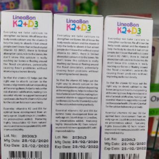 Vitamin K2+D3 lineabon tăng chiều cao cho trẻ từ sơ sinh