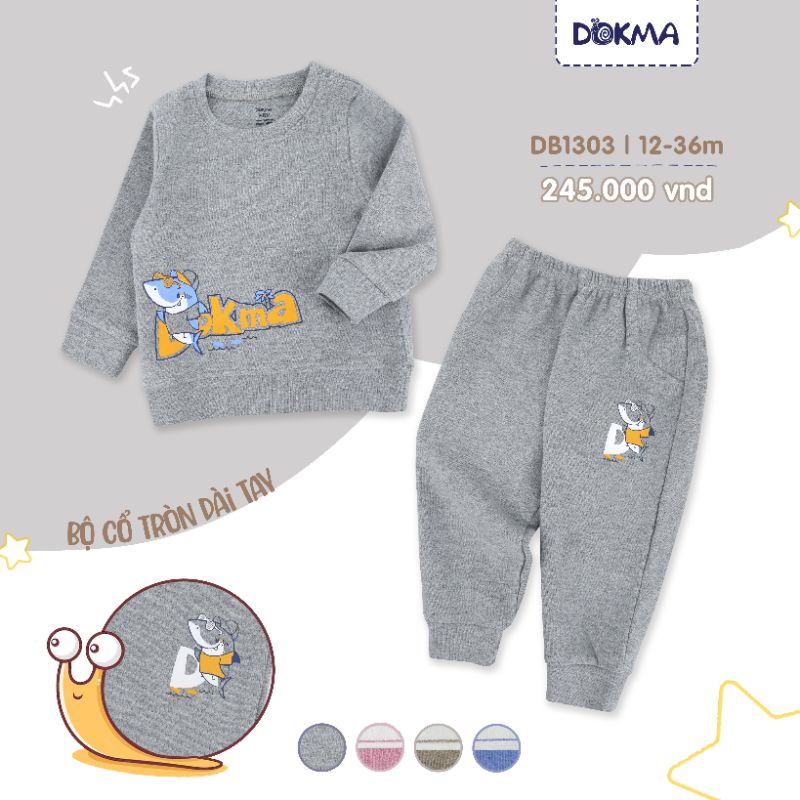 Dokma bộ nỉ ấm size 6-36m