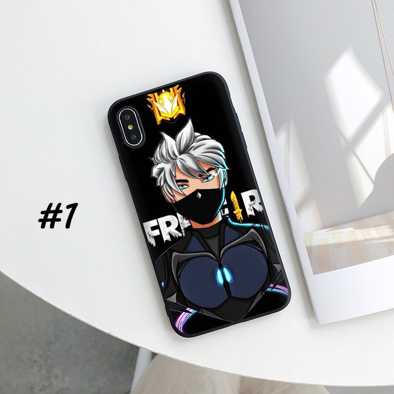 Ốp Điện Thoại Silicon Mềm Hình ky39 free fire Cho iphone x xs max 5 5s 6s 7 8 plus