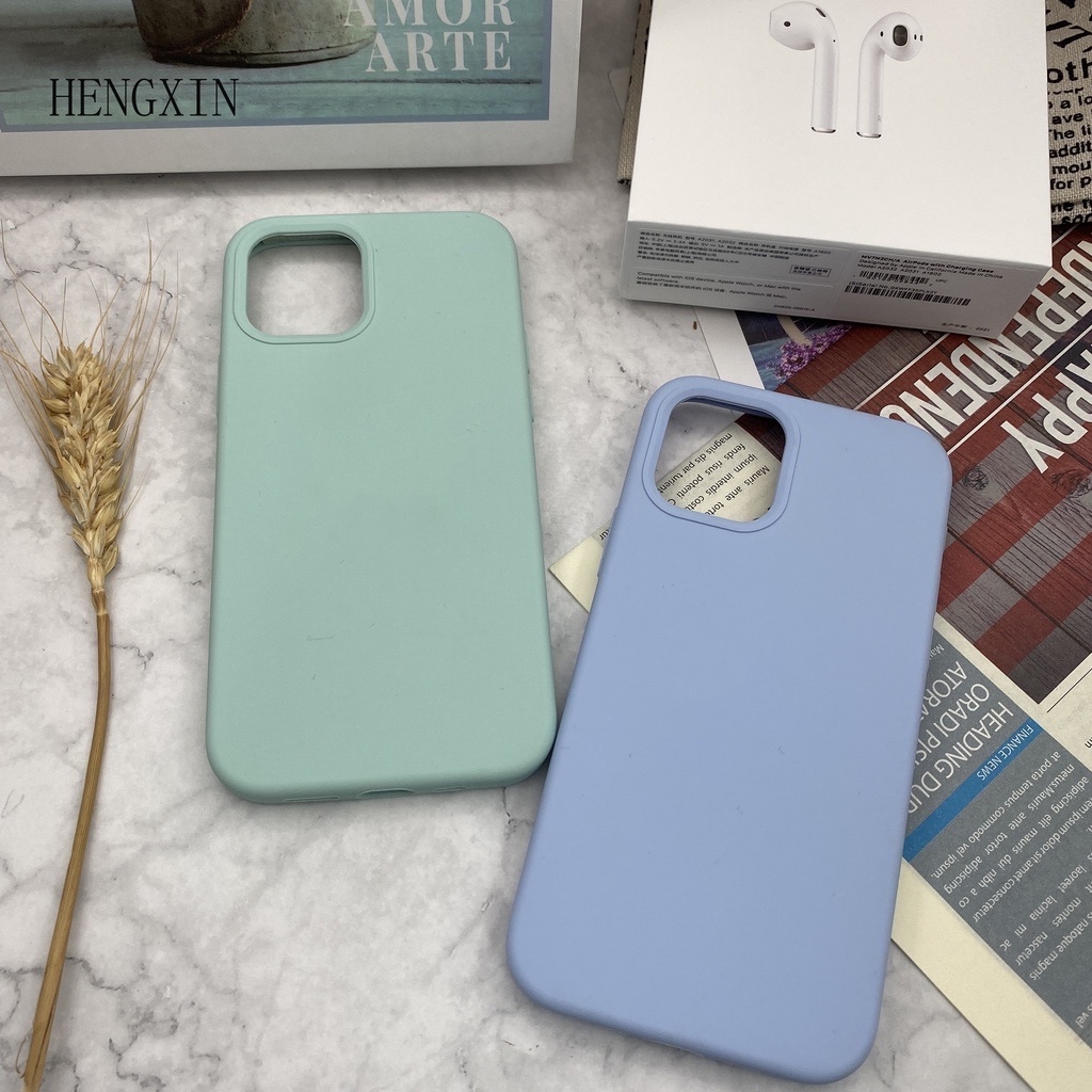 Ốp điện thoại silicone nhiều màu thích hợp cho IP 6 6s 7 8 7p 8p x xs xsmax 11 11promax 12 12pro 12promax 13 13pro max