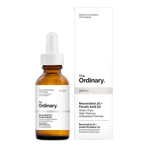 [CANADA- Full Bill]Serum anti lão hoá The Ordinary Resveratrol 3% + Ferulic Acid 3% - 30ml