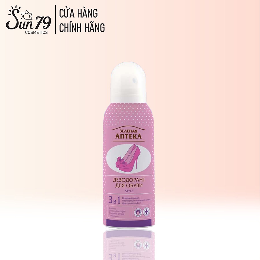 Xịt khử mùi giày &quot;Zelenaya Apteka&quot; Style 150ml - Hồng ngọt thanh lịch