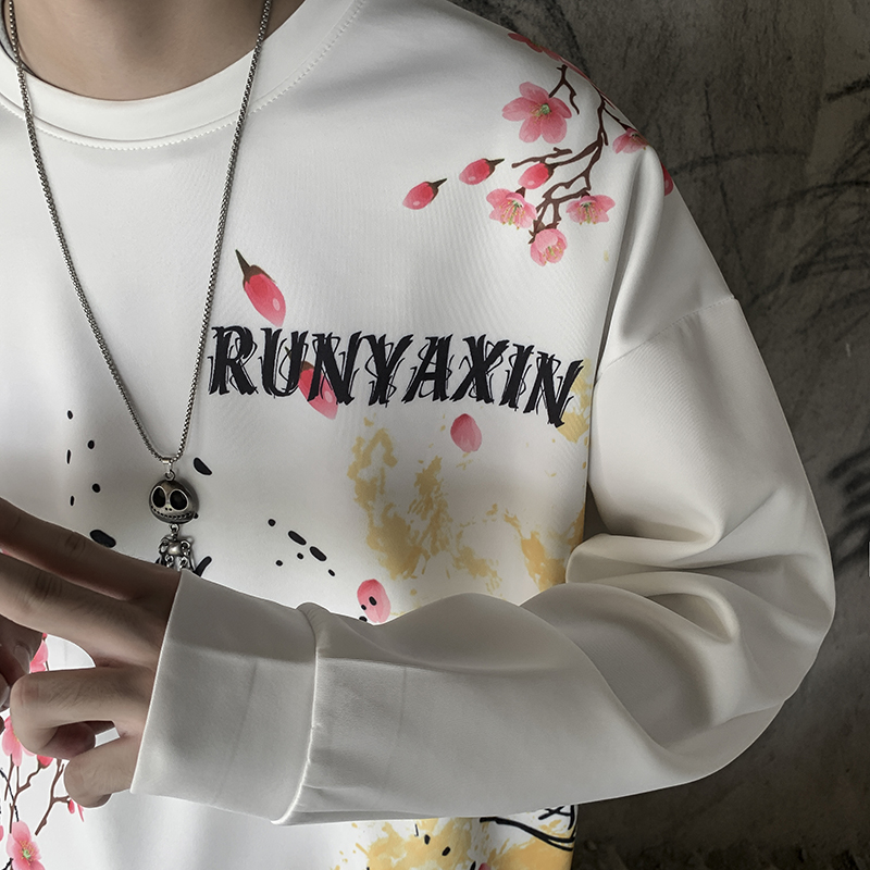 Áo Thun Hip Hop Tay Dài In Họa Tiết Graffiti Với 2 Màu Cá Tính Cho Nam S-Xxl | BigBuy360 - bigbuy360.vn
