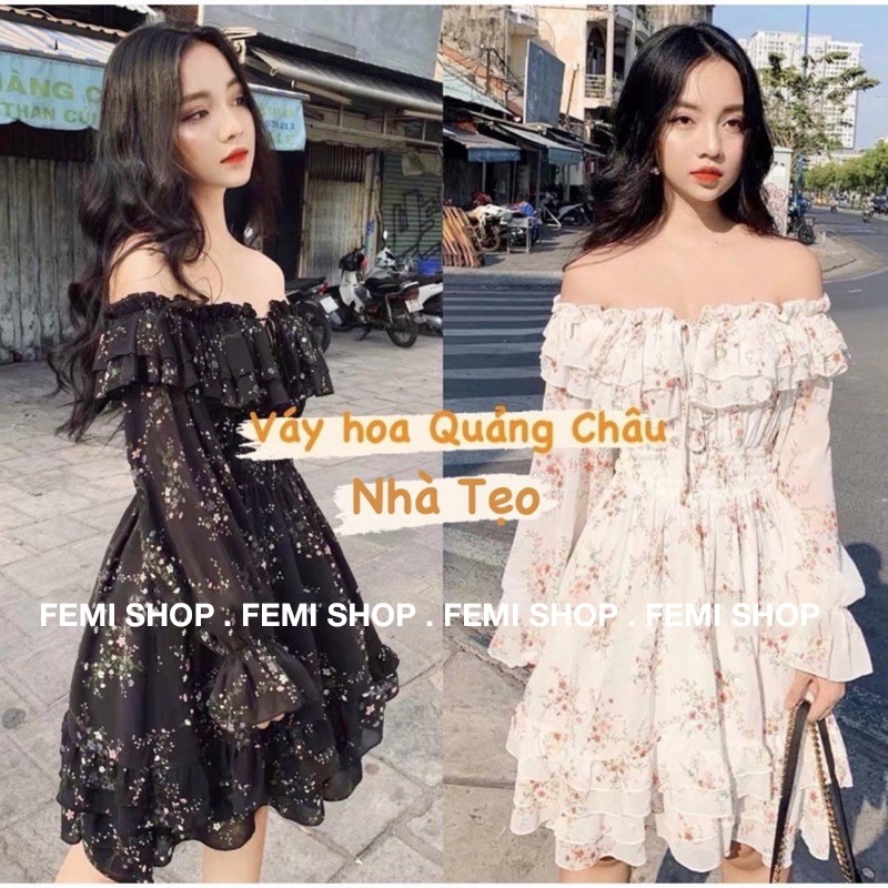 Đầm - váy dáng xòe chun eo, chun bụng cực xinh luôn_Thời Trang Femi