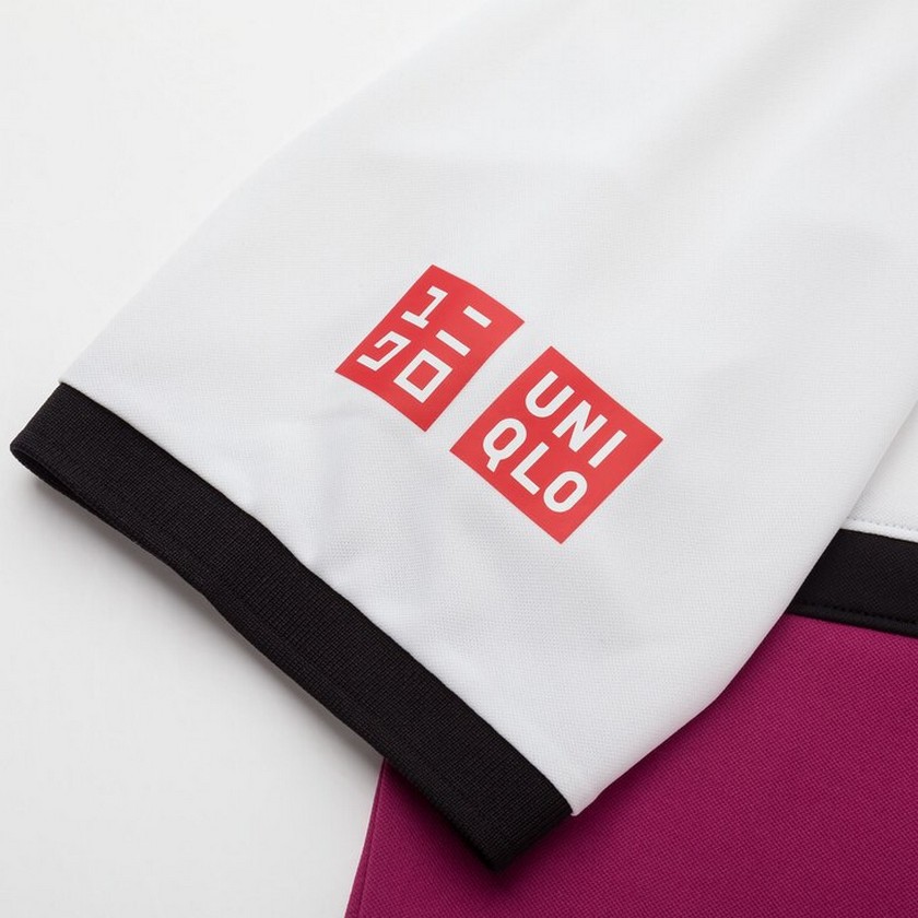 Uniqlo set bộ tennis trắng hồng vàng 417175-01+426628-00