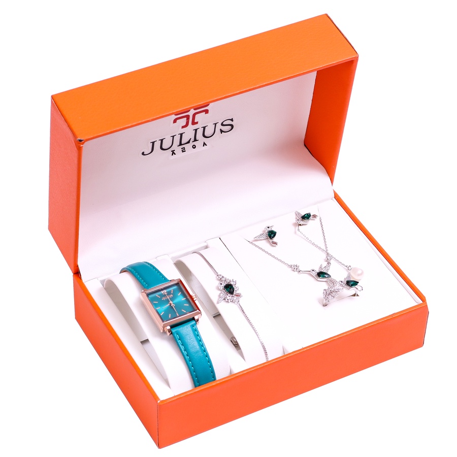 Julius Official | Combo Đồng hồ Julius JA-1322 + Bộ Trang sức ESME ES092