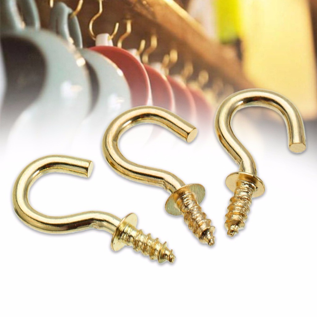 Set 50 Móc Treo Áo Khoác / Chìa Khóa Bằng Đồng Thau Tiện Dụng Giá Đỡ