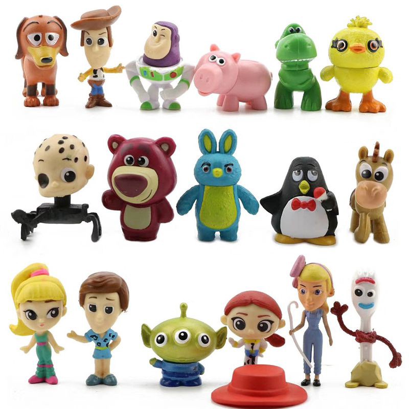 Set 17 mô hình đồ chơi nhân vật trong phim hoạt hình toy story phần 4