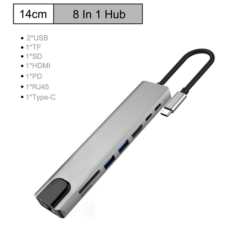 Bộ Chia Cổng Usb 3.0 8 Trong 1 Tốc Độ Cao 87w