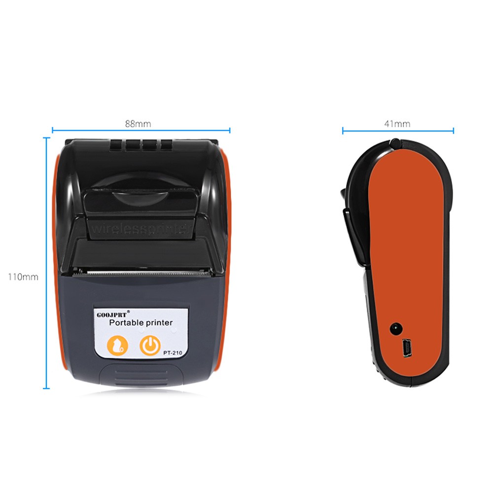 Máy in nhiệt bluetooth PT210 không dây cầm tay khổ K58,K57 in bill,biên lai Tích hợp điện thoại IOS và Androind | BigBuy360 - bigbuy360.vn