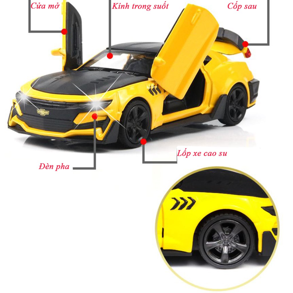 Xe ô tô mô hình kim loại Chevrolet Bumblebee tỷ lệ 1:34