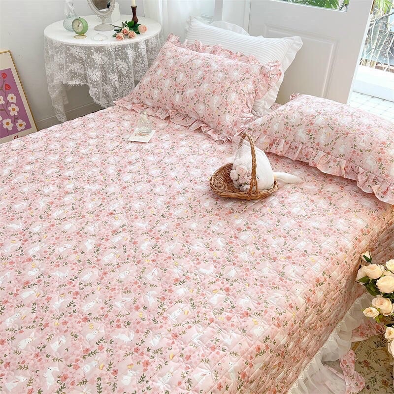 Ga gối phủ trần bèo ren cotton Hàn Quốc shop vũ thị thơm