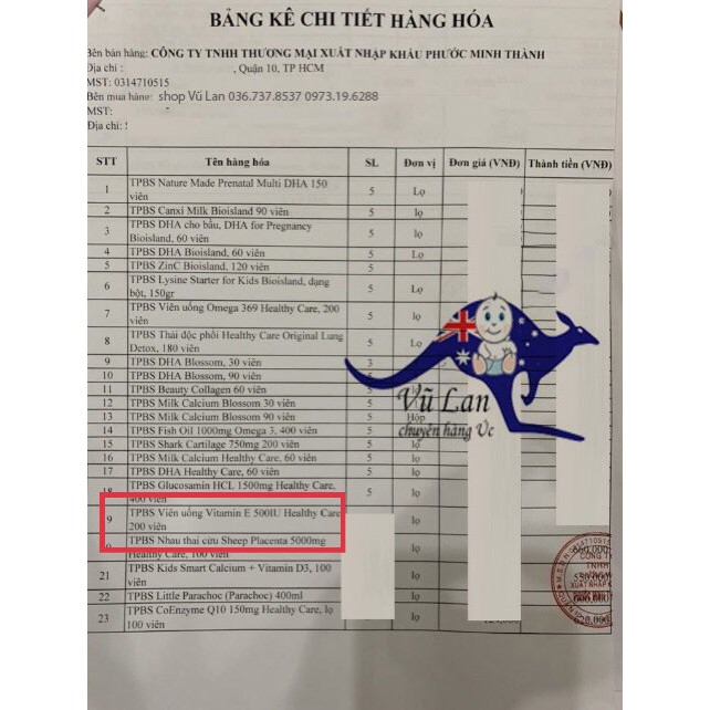 VITAMIN E HEALTHY CARE 500IU 200 viên - Xuất xứ Úc