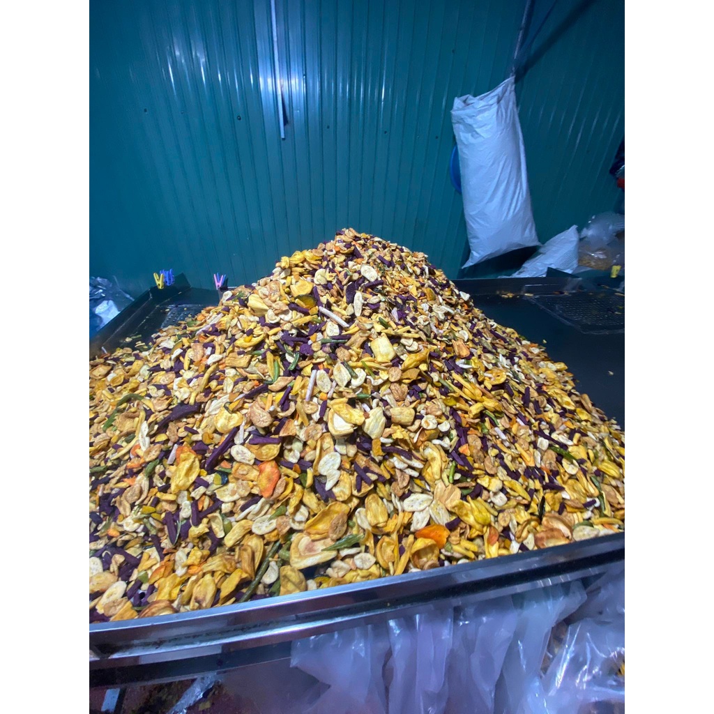 1kg  trái cây sấy vụn chọn lọc từ hàng Xuất Khẩu giòn tan